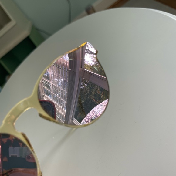 Illesteva Leonard Gold Frame Sunglasses with Pink Lenses - Picture 8 of 8